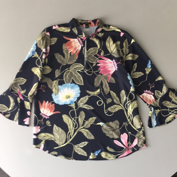 Ann Taylor Petite Morning Glory Blouse - Picture 2 of 6